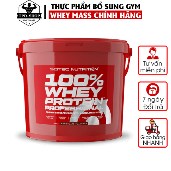 100% Whey Protein  Professinal 5000g SCITEC NUTRITION