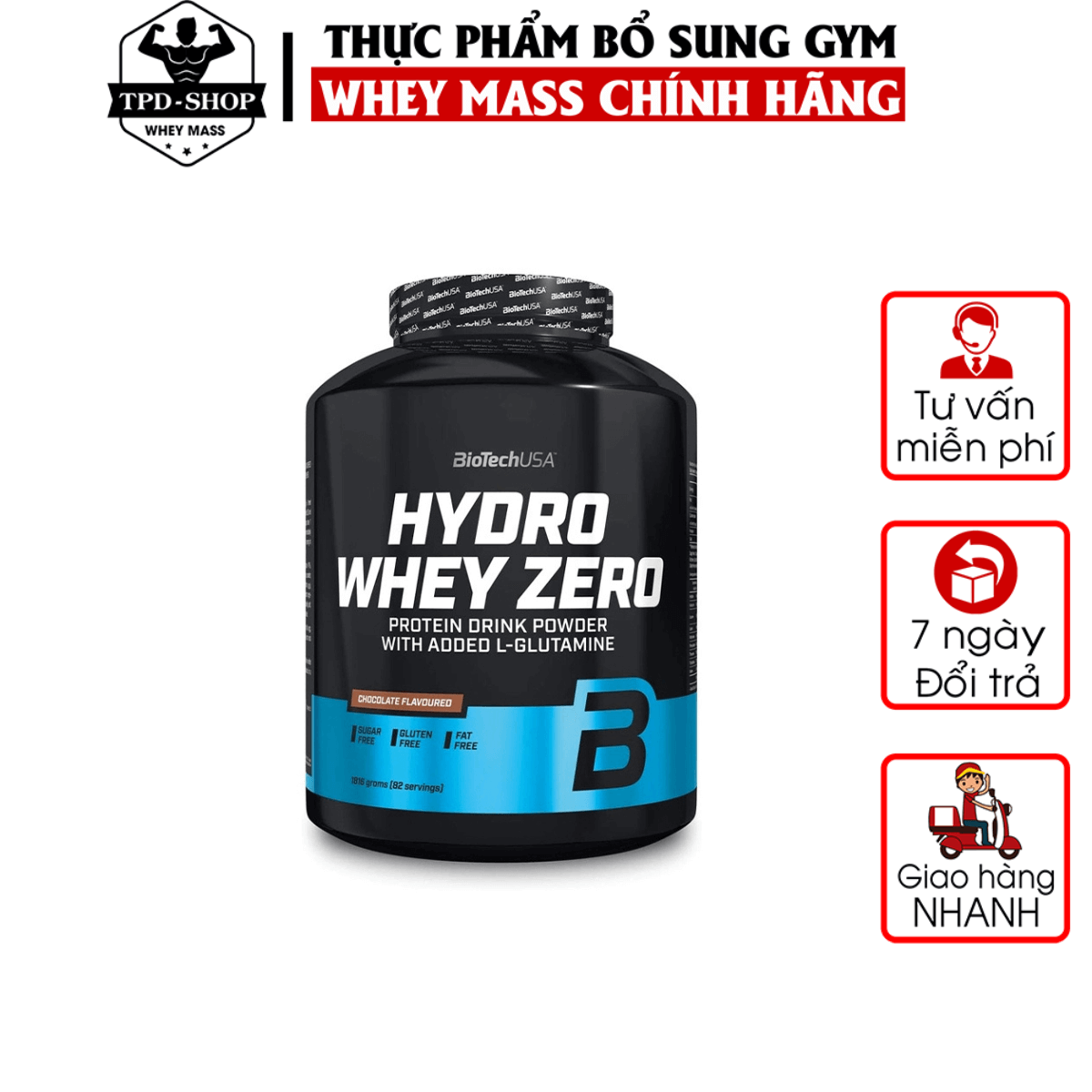 BioTechUSA Hydro Whey Zero - 4 Lbs