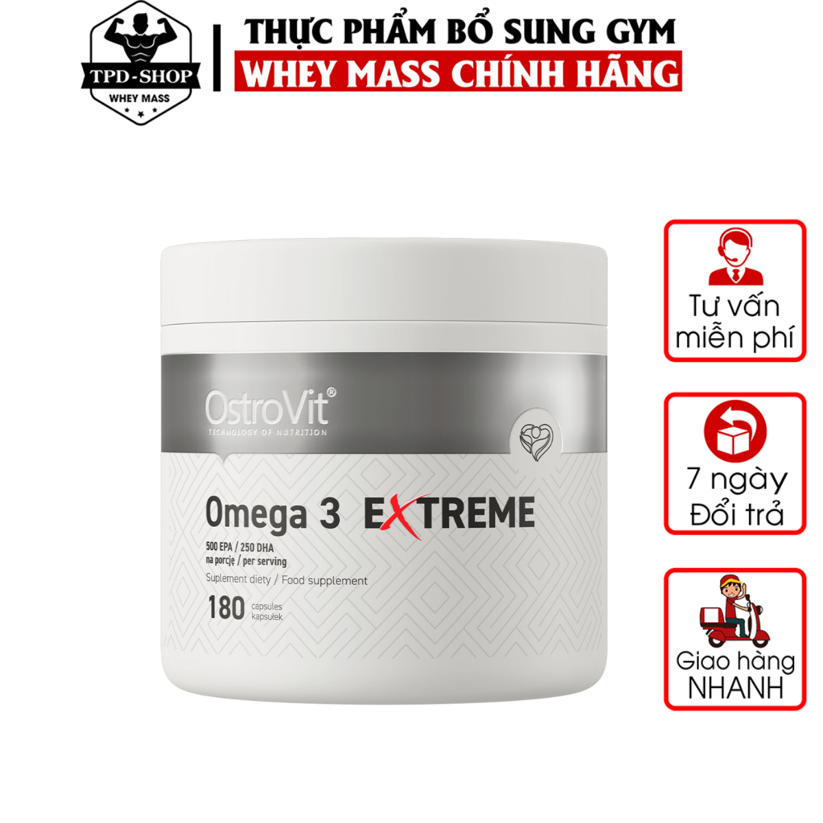 Ostrovit Omega 3 Extreme - 180 viên